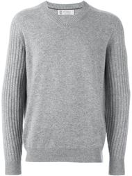свитер c V-образным вырезом  Brunello Cucinelli