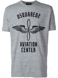 футболка с принтом 'Aviation Centre' Dsquared2