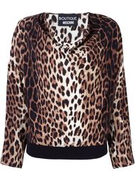 блузка с леопардовым принтом   Boutique Moschino