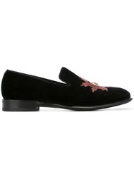 лоферы с вышивкой Alexander McQueen