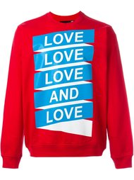 толстовка с принтом Love Love Moschino