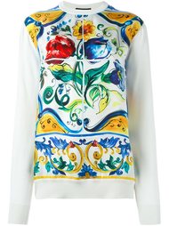 джемпер с принтом 'Majolica' Dolce &amp; Gabbana