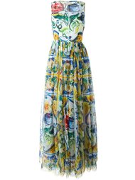 платье с принтом Majolica Dolce &amp; Gabbana