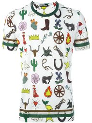 футболка с принтом Western Dolce &amp; Gabbana