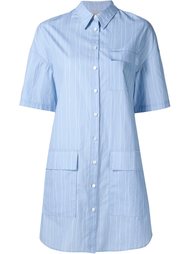 полосатое платье-рубашка с короткими рукавами Grey Jason Wu