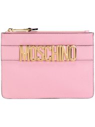 клатч с логотипом  Moschino