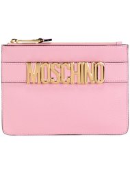 клатч с логотипом  Moschino