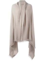 пончо с бахромой Rick Owens