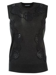 топ с кружевными вставками Dolce &amp; Gabbana