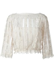 прозрачная блузка  Red Valentino