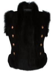 двухсторонний жилет из овчины Balmain