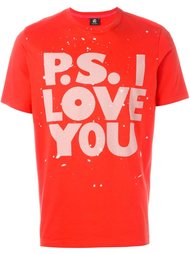 'P.S. I Love You' print T-shirt Ps By Paul Smith