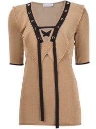 топ с контрастной завязкой Sonia Rykiel