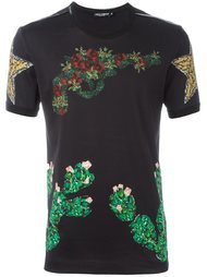 футболка с цветочным принтом  Dolce &amp; Gabbana