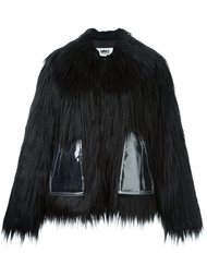 укороченное пальто из искусственного меха Mm6 Maison Margiela