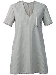 короткое платье в полоску T By Alexander Wang