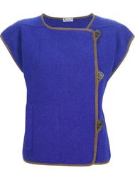 кофта с контрастной отделкой Krizia Vintage