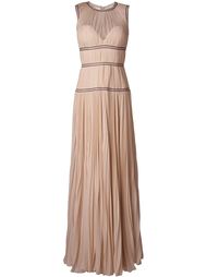 вечернее платье с контрастной окантовкой  Alexander McQueen