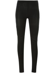 лосины с рваными деталями  Mm6 Maison Margiela