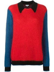 свитер колор-блок  Kenzo