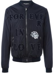 куртка-бомбер с нашивками Dolce &amp; Gabbana