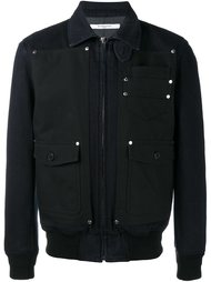 джинсовая куртка с контрастной вставкой  Givenchy