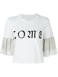 футболка с расклешенными рукавами Mm6 Maison Margiela