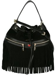 сумка на плечо с бахромой Love Moschino