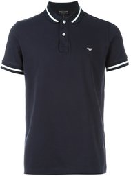 футболка-поло  с контрастной окантовкой  Emporio Armani