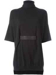 топ с высоким горлом и поясом Brunello Cucinelli