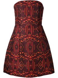 жаккардовое платье без бретелей Alice+Olivia