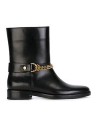 сапоги в стиле милитари с декоративной цепью  Lanvin