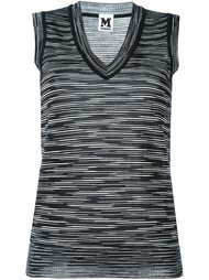 меланжевый топ с V-образным вырезом M Missoni