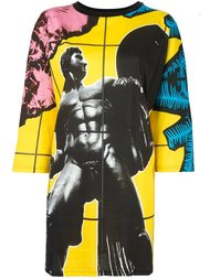 платье с абстрактным принтом   Moschino