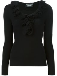 свитер с V-образным вырезом Boutique Moschino