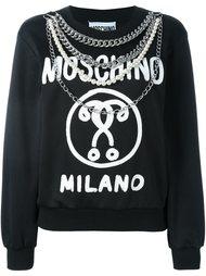 декорированная толстовка с логотипом Moschino