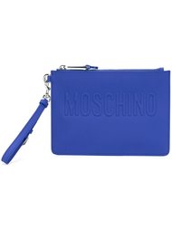 клатч с логотипом Moschino