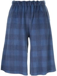 короткие брюки в клетку Mm6 Maison Margiela