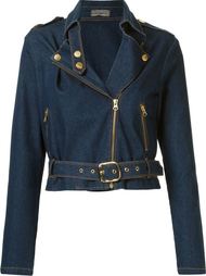 belted denim jacket Amapô