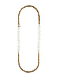 ожерелье-цепочка с искусственным жемчугом Chanel Vintage