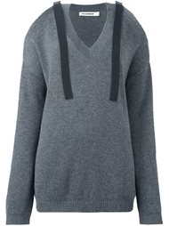 свитер c V-образным вырезом  Jil Sander