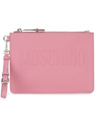 клатч на молнии  Moschino