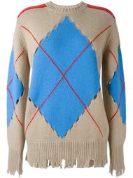 свитер 'Distressed Argyle' MSGM