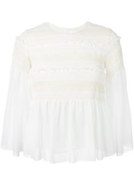расклешенная блузка с рюшами See By Chloé
