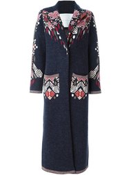 длинное пальто с цветочным принтом Giada Benincasa