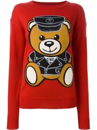 джемпер 'biker teddy bear' Moschino