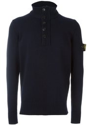 свитер с горловиной на пуговицах Stone Island