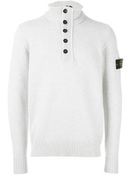 свитер с горловиной на пуговицах Stone Island