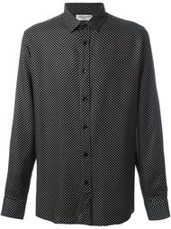 рубашка с мелким принтом звезд Saint Laurent