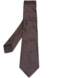 галстук с цветочным узором Kiton